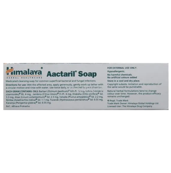 aactaril soap 75 gm